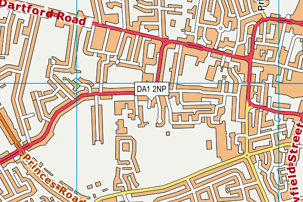 DA1 2NP map - OS VectorMap District (Ordnance Survey)