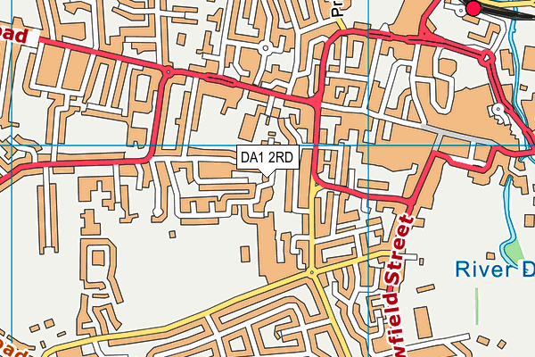 DA1 2RD map - OS VectorMap District (Ordnance Survey)