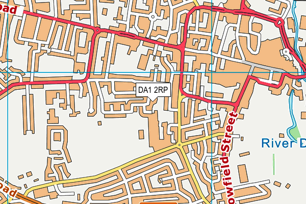 DA1 2RP map - OS VectorMap District (Ordnance Survey)