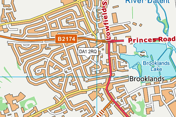 DA1 2RQ map - OS VectorMap District (Ordnance Survey)