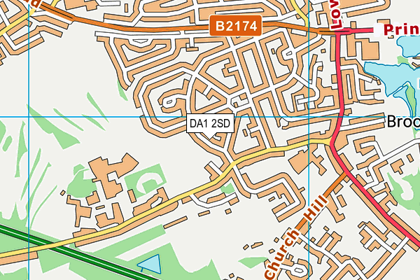DA1 2SD map - OS VectorMap District (Ordnance Survey)