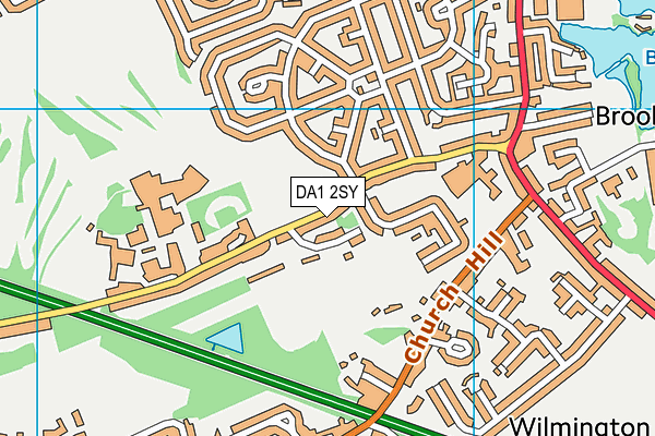 DA1 2SY map - OS VectorMap District (Ordnance Survey)