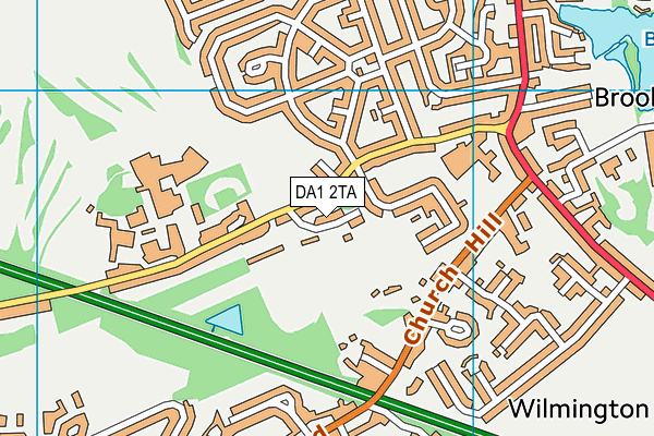 DA1 2TA map - OS VectorMap District (Ordnance Survey)