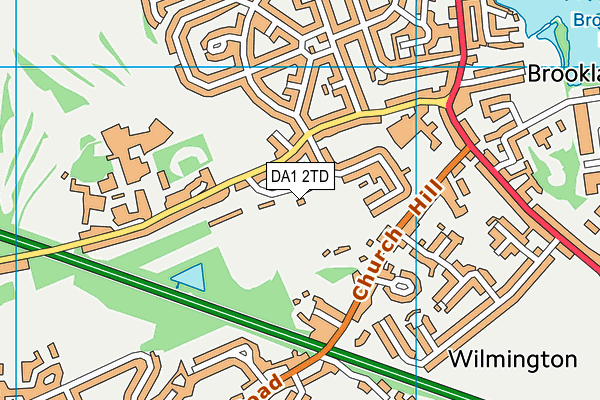 Oakfield Park map (DA1 2TD) - OS VectorMap District (Ordnance Survey)