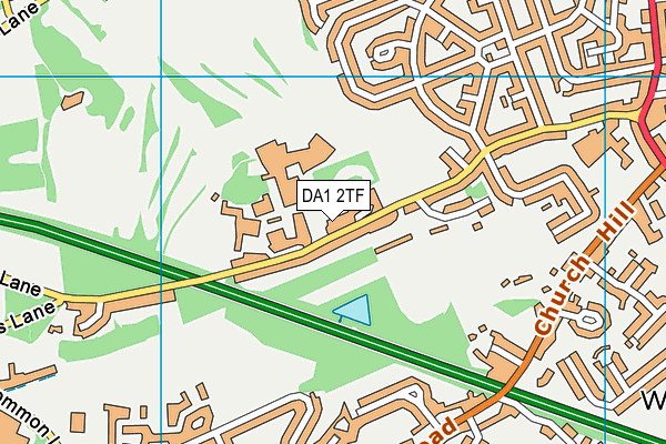 DA1 2TF map - OS VectorMap District (Ordnance Survey)
