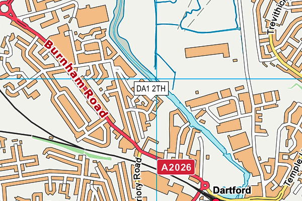 DA1 2TH map - OS VectorMap District (Ordnance Survey)