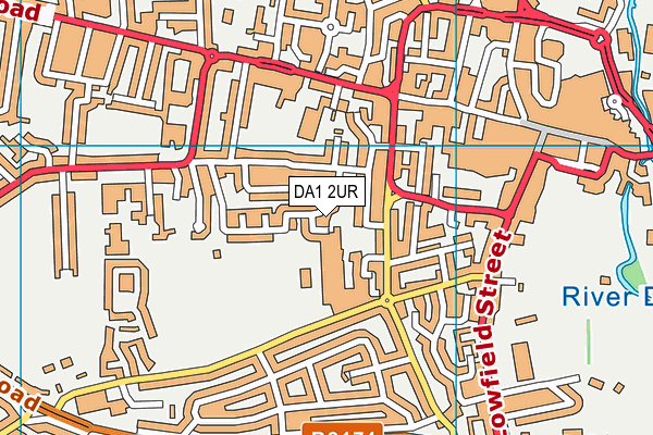 DA1 2UR map - OS VectorMap District (Ordnance Survey)