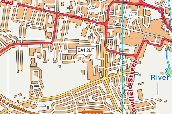 DA1 2UT map - OS VectorMap District (Ordnance Survey)