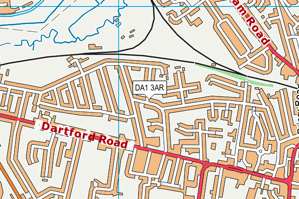 DA1 3AR map - OS VectorMap District (Ordnance Survey)