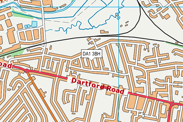 DA1 3BH map - OS VectorMap District (Ordnance Survey)