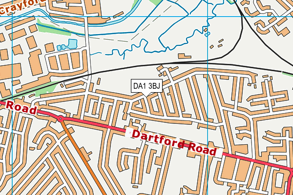 DA1 3BJ map - OS VectorMap District (Ordnance Survey)