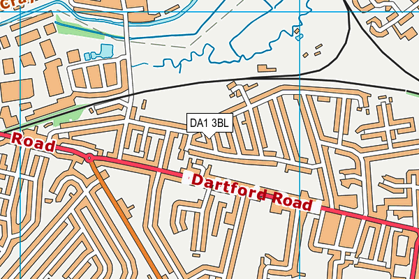 DA1 3BL map - OS VectorMap District (Ordnance Survey)