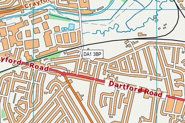DA1 3BP map - OS VectorMap District (Ordnance Survey)