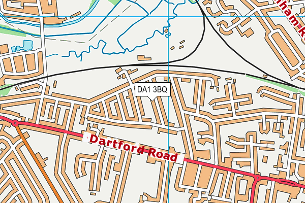 DA1 3BQ map - OS VectorMap District (Ordnance Survey)
