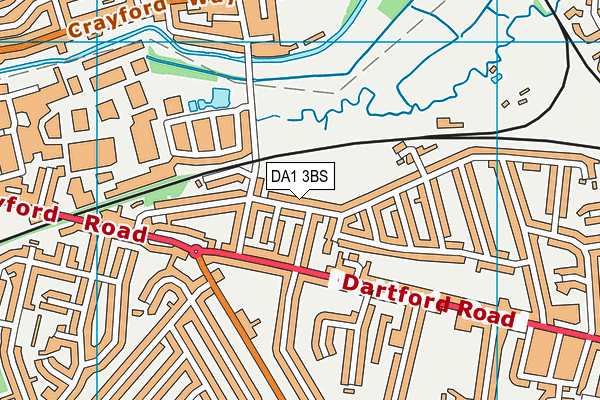 DA1 3BS map - OS VectorMap District (Ordnance Survey)