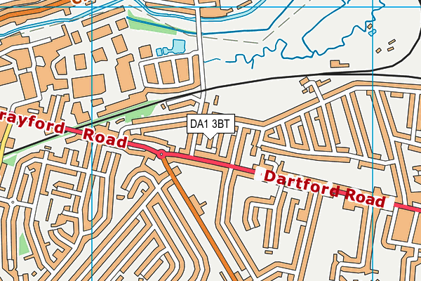 DA1 3BT map - OS VectorMap District (Ordnance Survey)