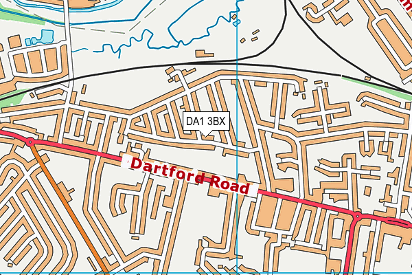 DA1 3BX map - OS VectorMap District (Ordnance Survey)