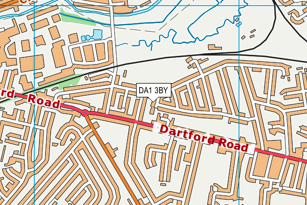 DA1 3BY map - OS VectorMap District (Ordnance Survey)