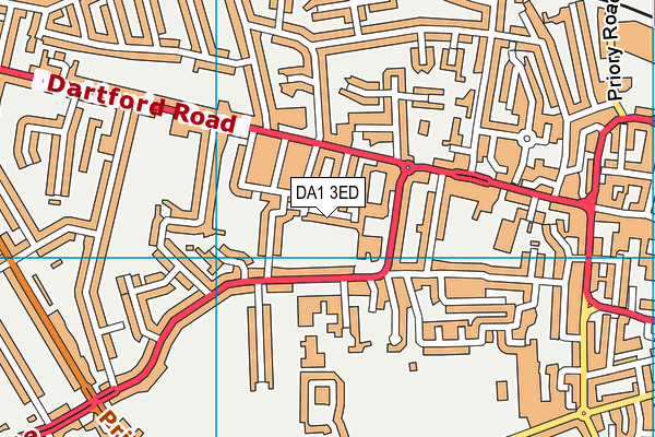DA1 3ED map - OS VectorMap District (Ordnance Survey)