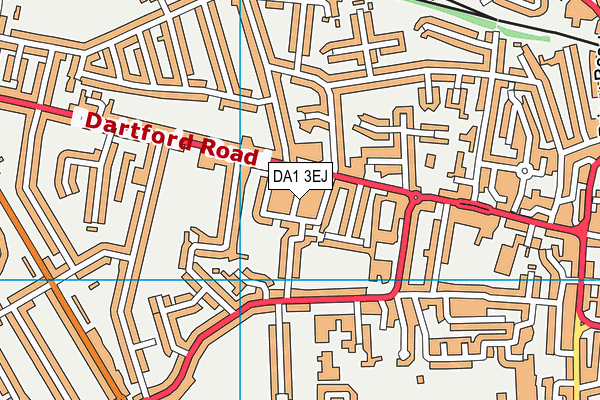 DA1 3EJ map - OS VectorMap District (Ordnance Survey)