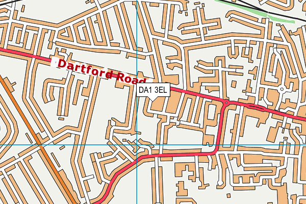 DA1 3EL map - OS VectorMap District (Ordnance Survey)