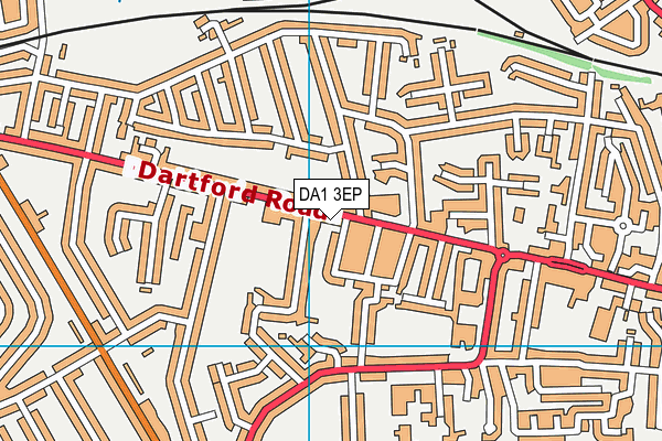 DA1 3EP map - OS VectorMap District (Ordnance Survey)