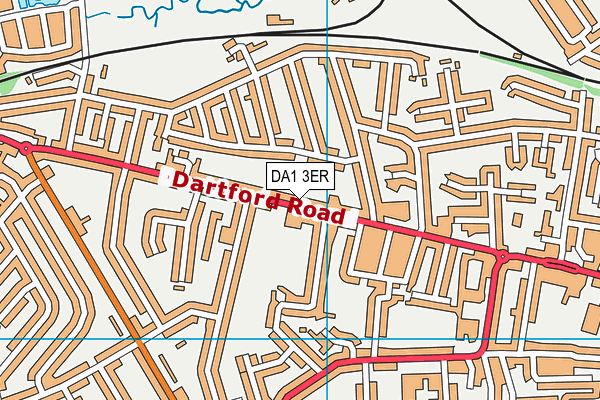 DA1 3ER map - OS VectorMap District (Ordnance Survey)