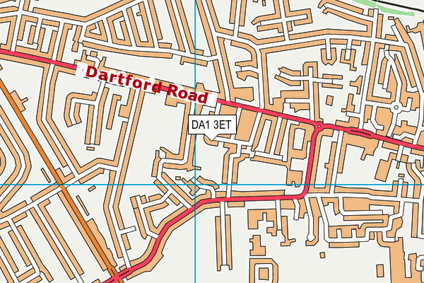 DA1 3ET map - OS VectorMap District (Ordnance Survey)