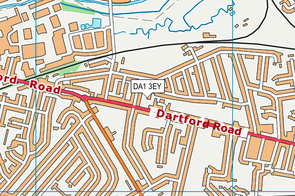 DA1 3EY map - OS VectorMap District (Ordnance Survey)