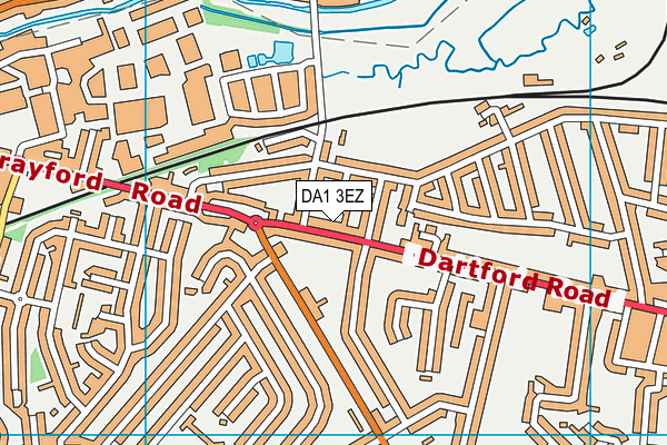 DA1 3EZ map - OS VectorMap District (Ordnance Survey)