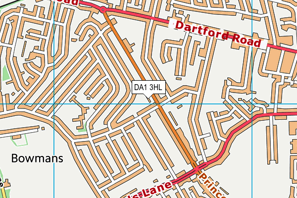 DA1 3HL map - OS VectorMap District (Ordnance Survey)