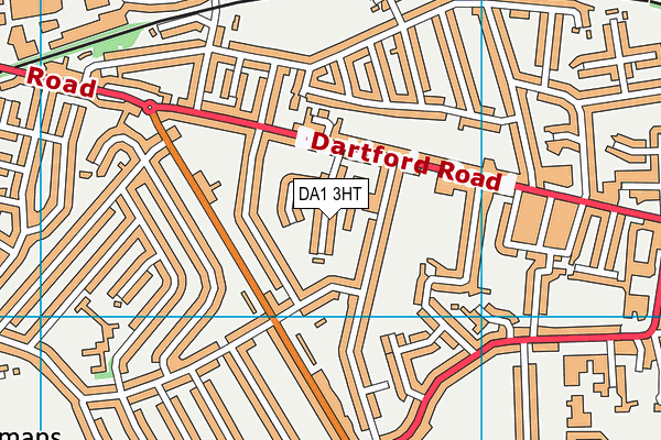 DA1 3HT map - OS VectorMap District (Ordnance Survey)