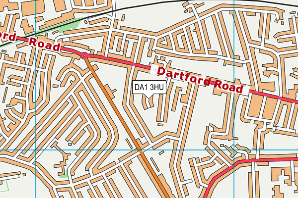 DA1 3HU map - OS VectorMap District (Ordnance Survey)