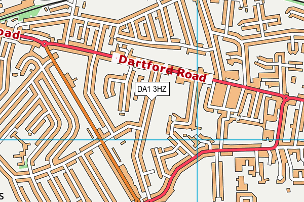 DA1 3HZ map - OS VectorMap District (Ordnance Survey)