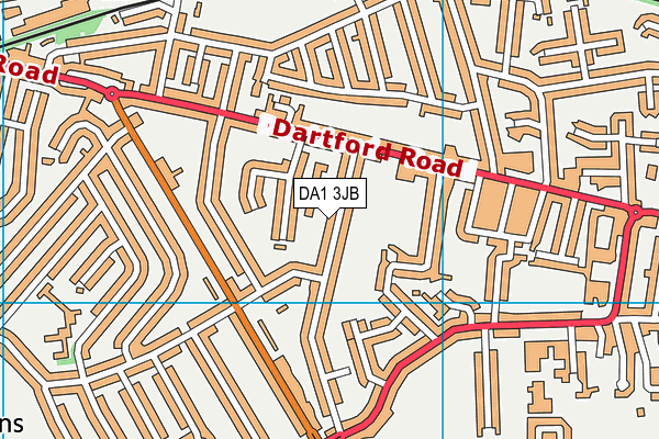 DA1 3JB map - OS VectorMap District (Ordnance Survey)