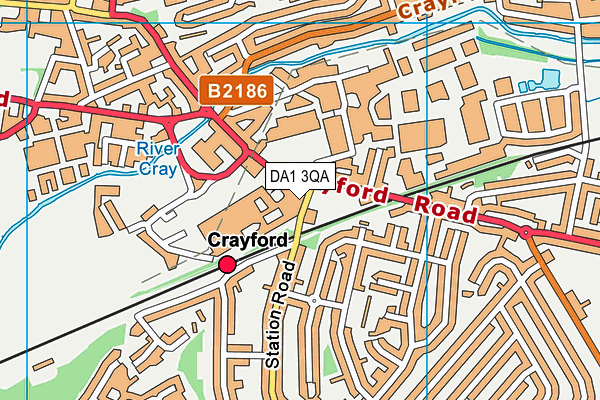 Map of 24 HOURS CRAYFORD CARS LTD at district scale