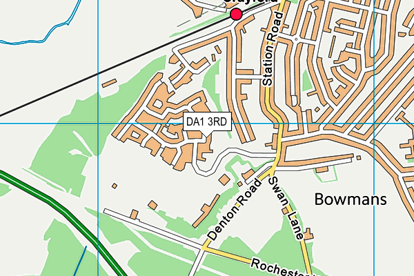 DA1 3RD map - OS VectorMap District (Ordnance Survey)