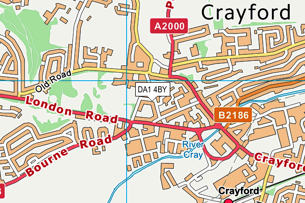 DA1 4BY map - OS VectorMap District (Ordnance Survey)