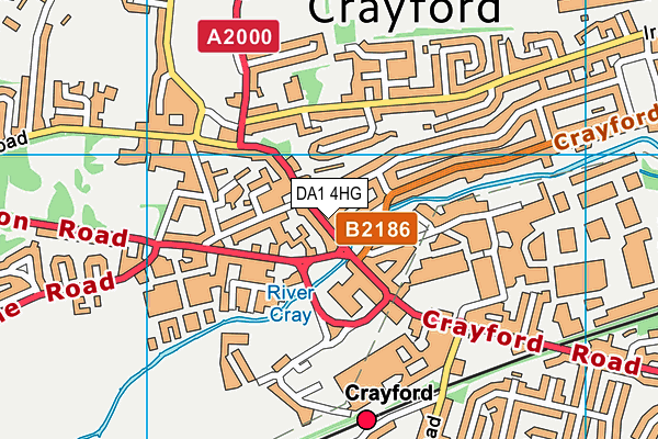 Map of SAVS BARBERS (CRAYFORD) LIMITED at district scale