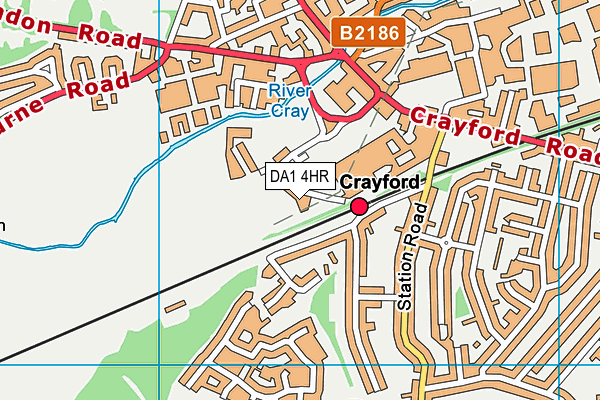 Crayside Leisure Centre map (DA1 4HR) - OS VectorMap District (Ordnance Survey)
