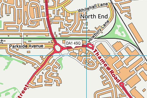 DA1 4SQ map - OS VectorMap District (Ordnance Survey)