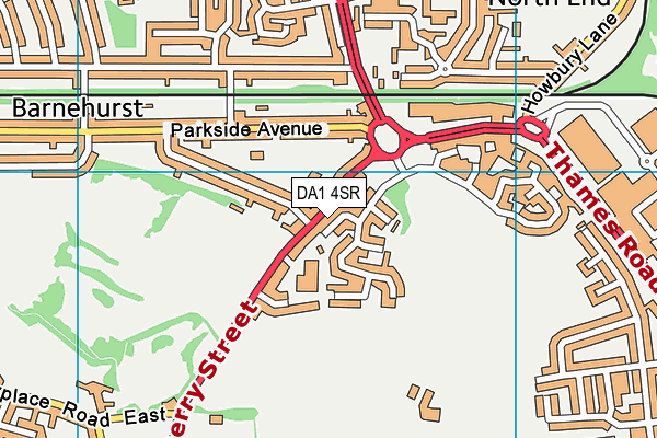 DA1 4SR map - OS VectorMap District (Ordnance Survey)