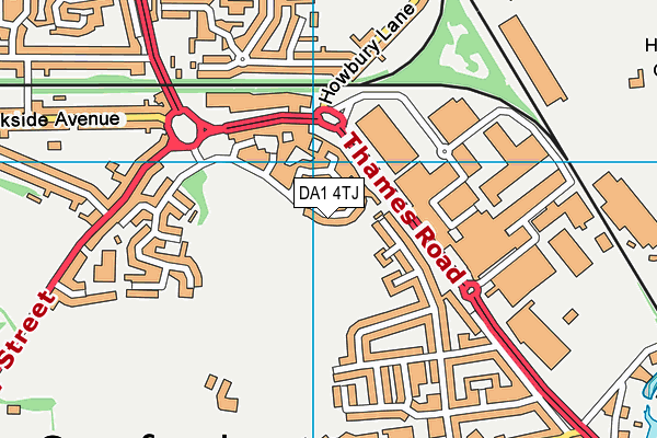 DA1 4TJ map - OS VectorMap District (Ordnance Survey)