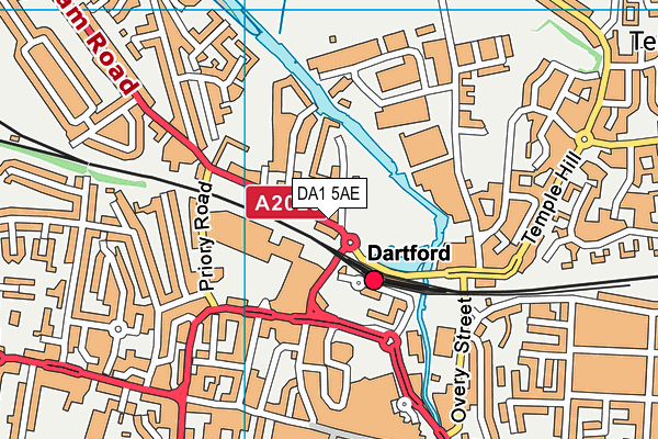 DA1 5AE map - OS VectorMap District (Ordnance Survey)