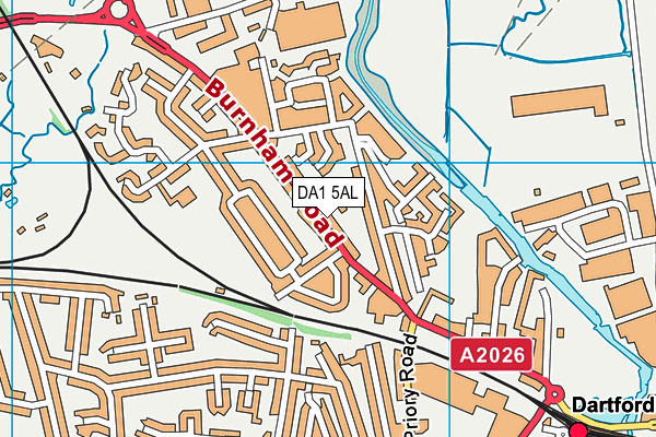 DA1 5AL map - OS VectorMap District (Ordnance Survey)