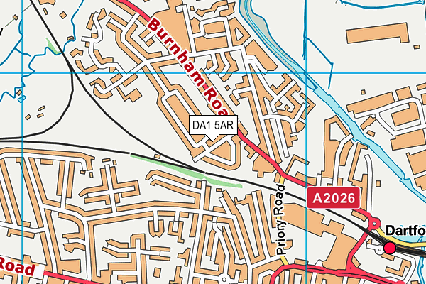 DA1 5AR map - OS VectorMap District (Ordnance Survey)