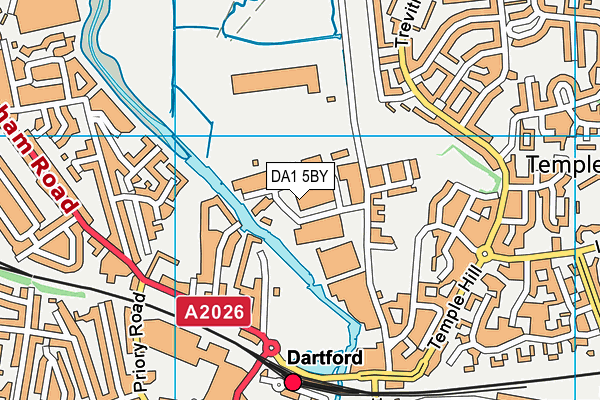 DA1 5BY map - OS VectorMap District (Ordnance Survey)