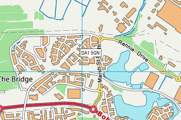 DA1 5GN map - OS VectorMap District (Ordnance Survey)