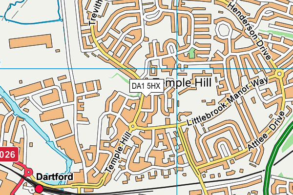 Europa Weightlifting (Dartford Gym) map (DA1 5HX) - OS VectorMap District (Ordnance Survey)