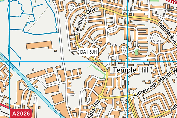 DA1 5JH map - OS VectorMap District (Ordnance Survey)